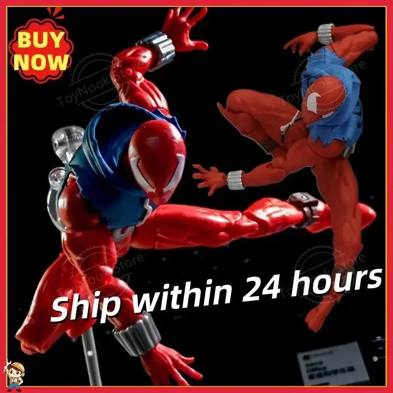 

100% Original MESS TOYS Spiderman Figure Scarlet Spider The Amazing Comic Version Action Figure Model Figurine Toy Gift New-HOT