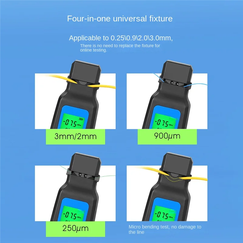 

ABJU -40A(Dry Cell)Optical Fiber Identifier + 10Mw VFL + LED Lighting, Live Fiber Identifier Detector