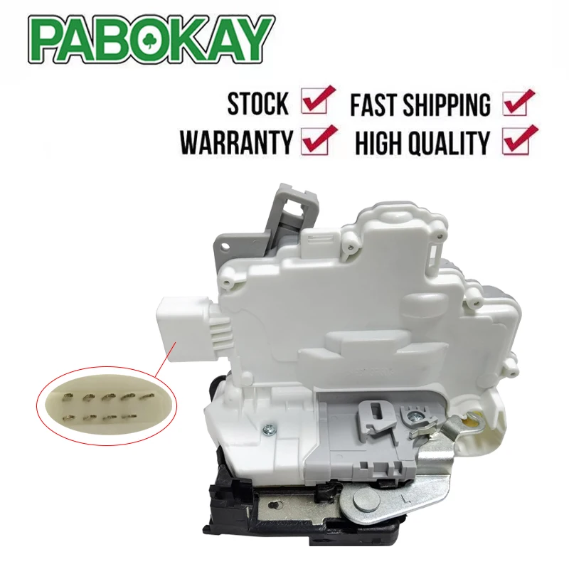 

Front Left Door Lock Latch Actuator 9 Pins For VW Eos Seat Altea XL Toledo Leon Skoda Superb 1P1837015 1P1837015A