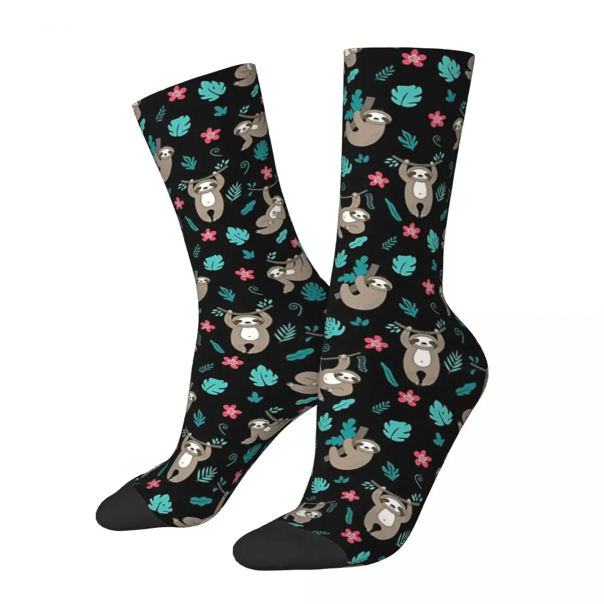 Cute Sloth Pattern Socks Harajuku High Quality Stockings All Season Long Socks Accessories for Unisex Gifts