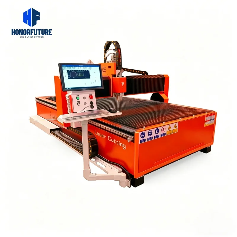 Machine de découpe laser à fibre économique 1530 pour tôles d'acier, de carbone et d'aluminium 1500W 2kW 3kW 6kW 12kW Haute Efficacité