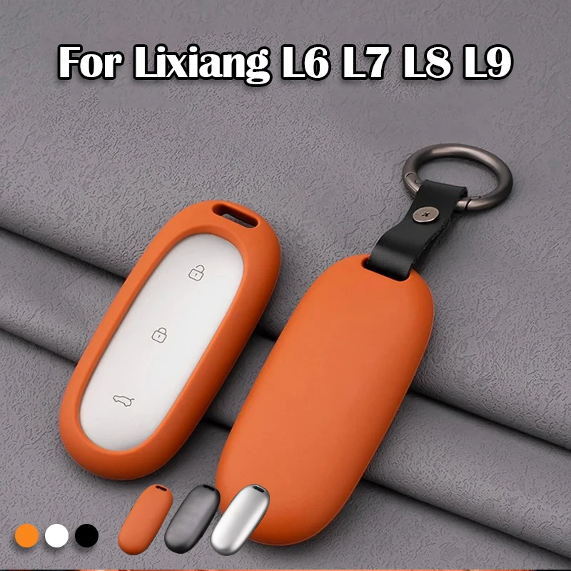 

1pc Soft Silicone Key Button Pad Car Key Case Silicone Cover for Li Lixiang L6 L7 L8 L9 Car Key Shell Accessories for Lixiang