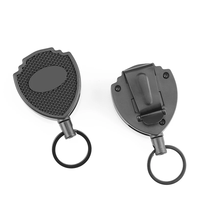 Heavy Duty Carabiner Keychain Reel, Extendable Clips