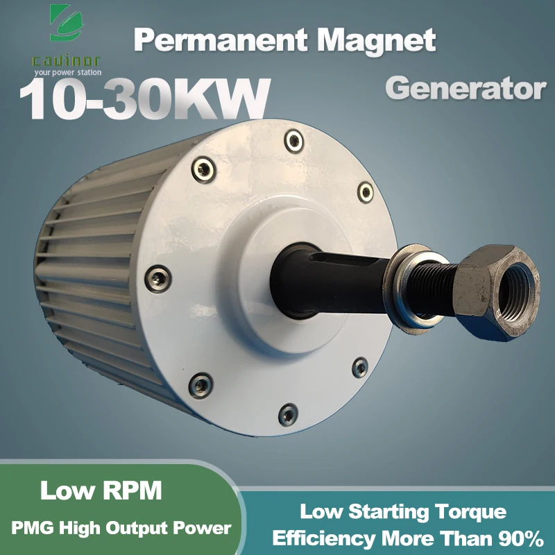 Generator 10KW 20KW 30KW 12V 24V 48V 3 Phase Gearless Permanent Magnet AC Alternators Use For Wind Water Turbine Diesel Enginer