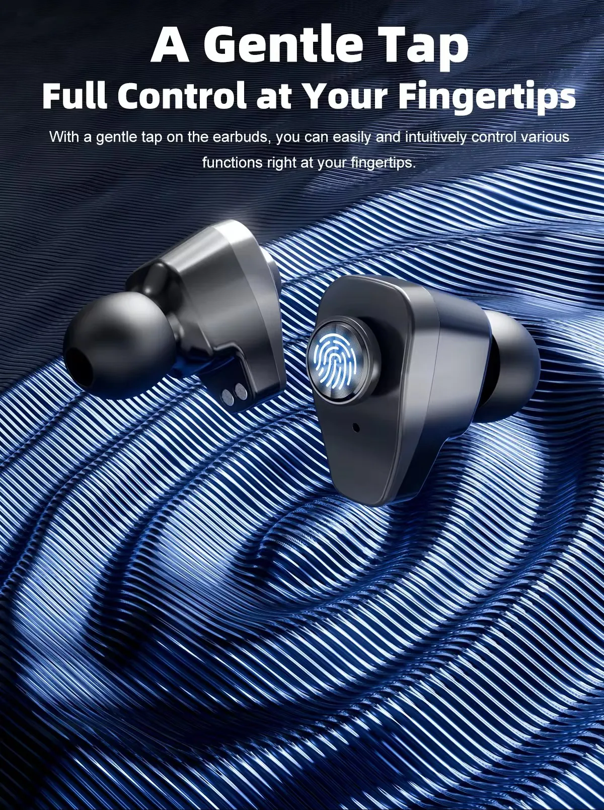 GT100 Pro سماعة أذن ذكية ، كومبو TWS لاسلكي ، سماعات أذن بلوتوث تتحدث ، سماعة تشغيل الموسيقى ، 2 في 1 ، ترقية جديدة