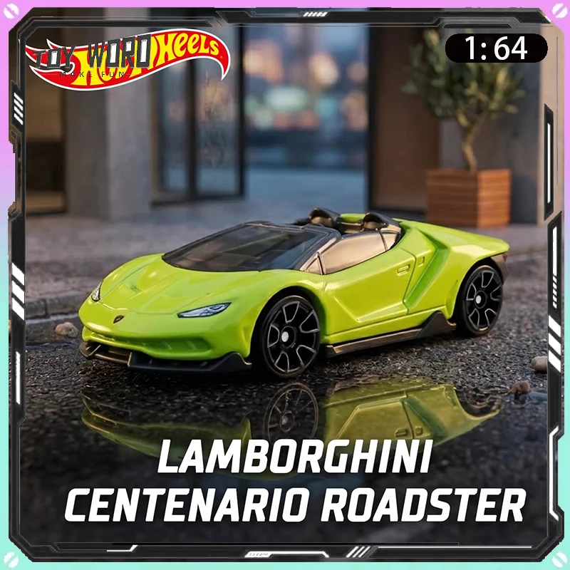 

New 1:64 Hot Wheels Lamborghini Centenario 26F Alloy Model Car Exquisite Supercar Replica Adult Collection Gift For Boys