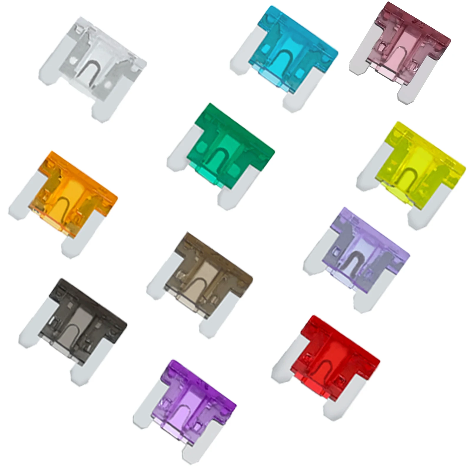 

100Pcs Micro Blade Fuse Kit 2A-35A AMP Low Profile Mini Car Auto Fuses for Truck RV Campervan SUV Motorcycle Boat Assorted Amp