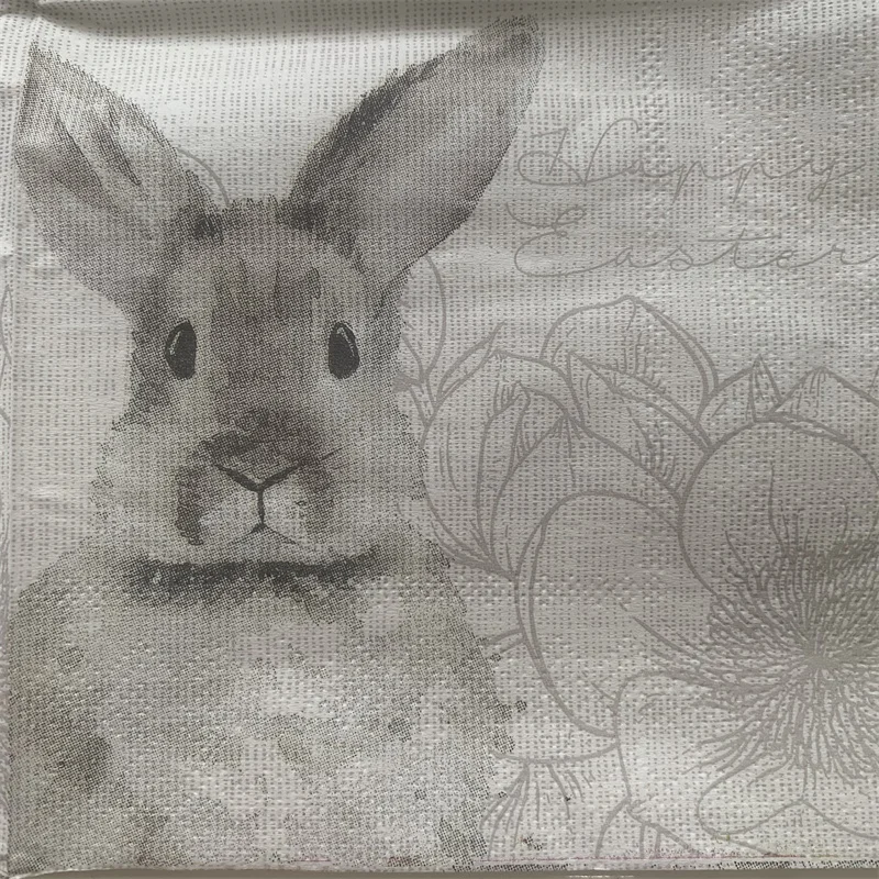 25cm vintage paper napkins tissue cute animal bunny cat deer bird sea star pear decoupage wedding kid birthday party serviettes