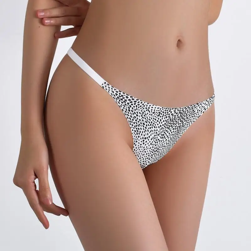 Leopard Print Sexy Lingerie Sexy Women Low Waist Cotton Breathable Lingerie Sexy Women Girls Lingerie Japanese Women T Panties