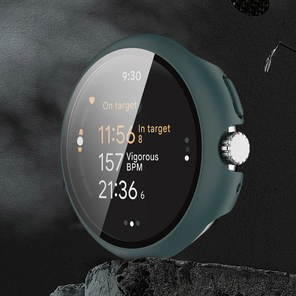 Cubierta de película de carcasa de PC antiarañazos, funda protectora de PC a prueba de golpes, cubierta protectora completa para Google Pixel Watch3 41 45MM, accesorios