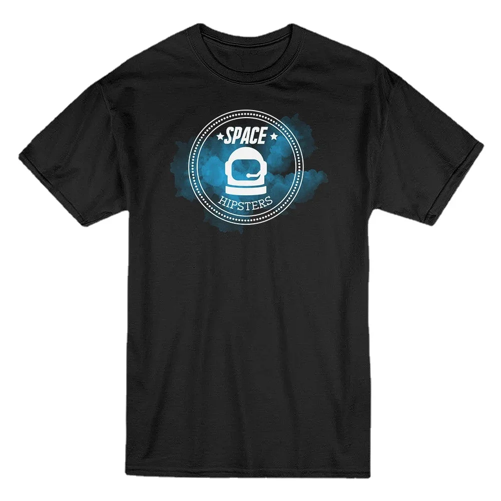 

Cool Design Space Hipsters Graphic Men's T-Shirt Summer Cotton Short Sleeve O-Neck T Shirt New S-3XL