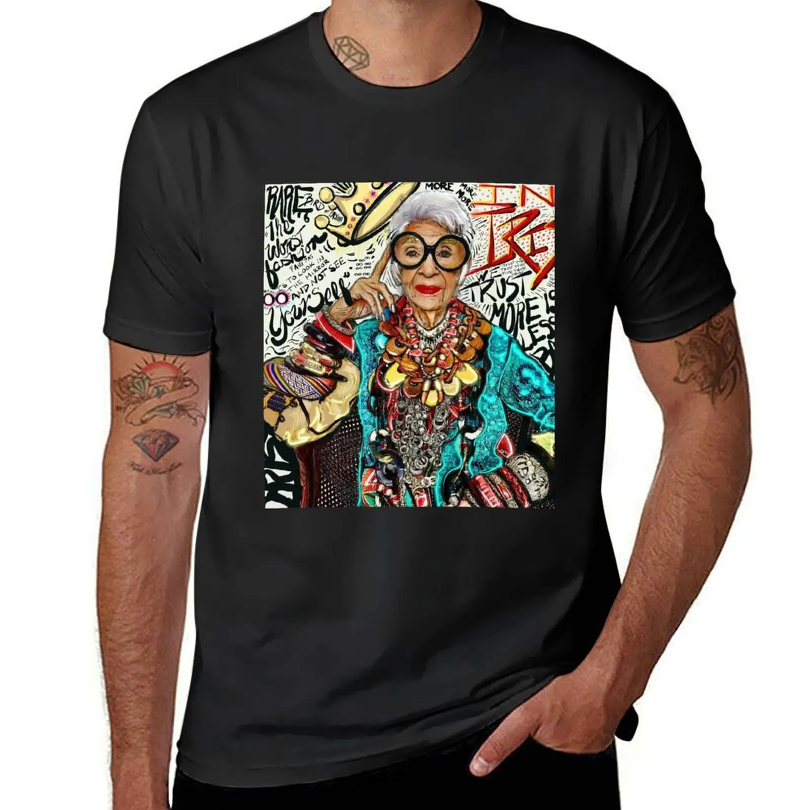 iris apfel fashion T-Shirt plus sizes cute clothes mens graphic t-shirts pack