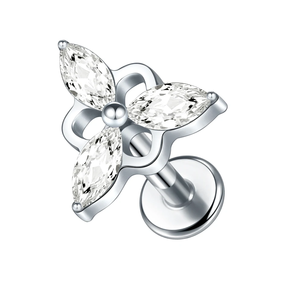 G23 Titanium Ear Tragus Cartilage Helix Piercing Stud