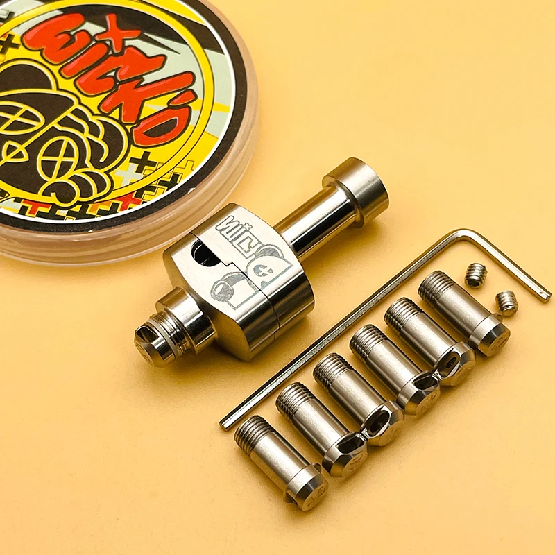 DSX Wick'd Alpha Style RBA Bridge 316SS Wick Panda RBA Bridge لأجهزة Boro Boro/AIO Mods ملحقات صندوق البليت #6