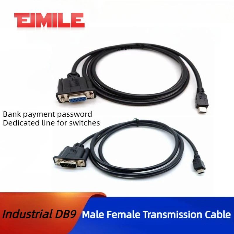 DB9 to USB Type B Port Connector Cable RS232 to USB-B Printer Port Data Transfer Cord DB9 to USB Square Port Serial Wire 0.3-5M
