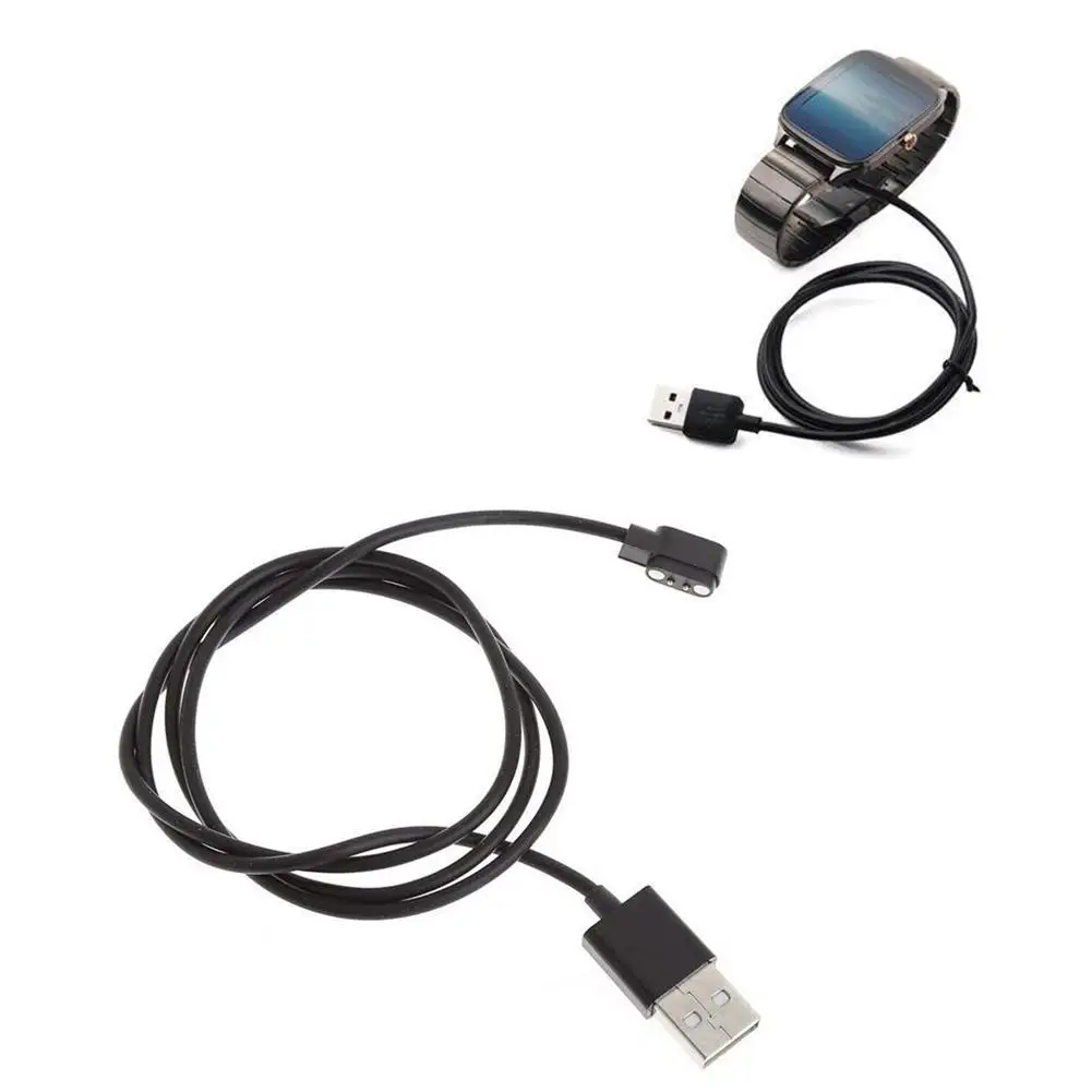 Universal Magnetic Charge Charging Cable For Smart Watch For 2 Pins 2.84mm Distances USB Power Charger Cables 80cm