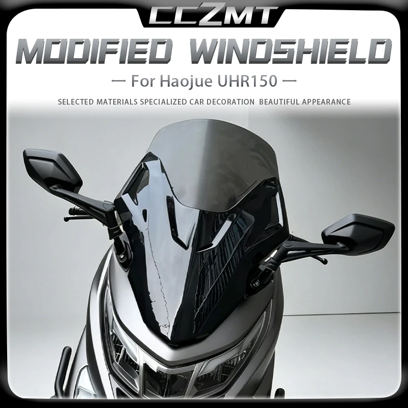 

For HAOJUE UHR150 uhr 150 Windshield Modification Front Face Imitation Forza Windshield Front Windshield With Raised Front Face
