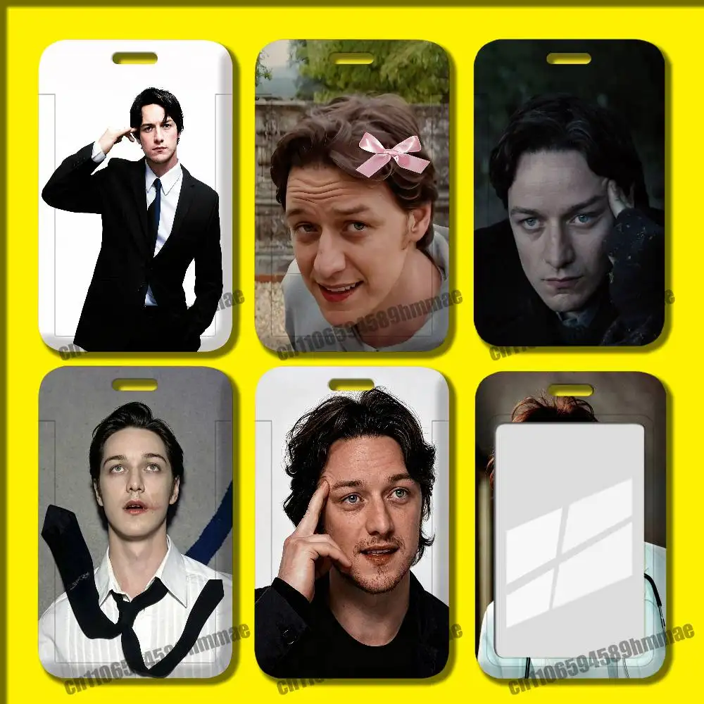 For James Mcavoy Actor Employee ID Card Holder Office Badge Student Work Bank Credit Holders Hard Case Shell