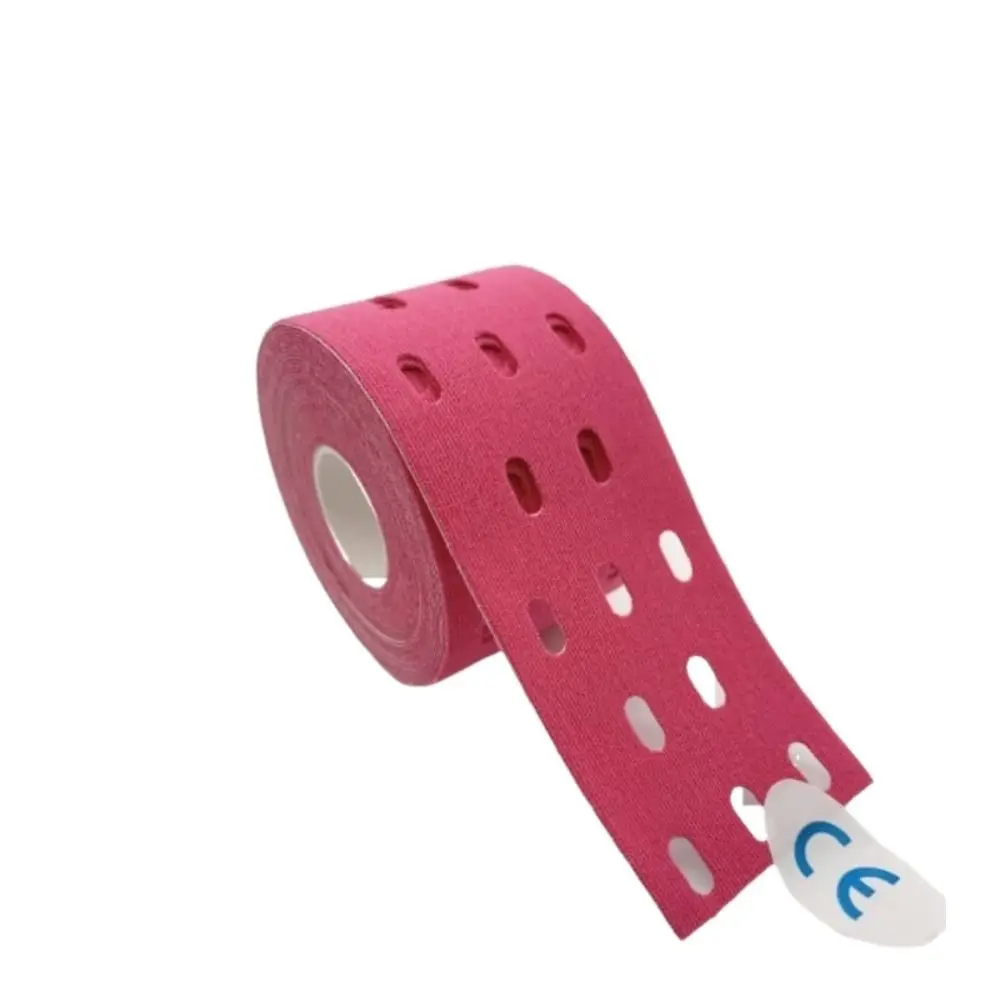 5m X 5cm Muscle Tape Elastic Physiotherapy Therapeutic Tape Currency Perforated Self-Adhesive Bandage Basketball