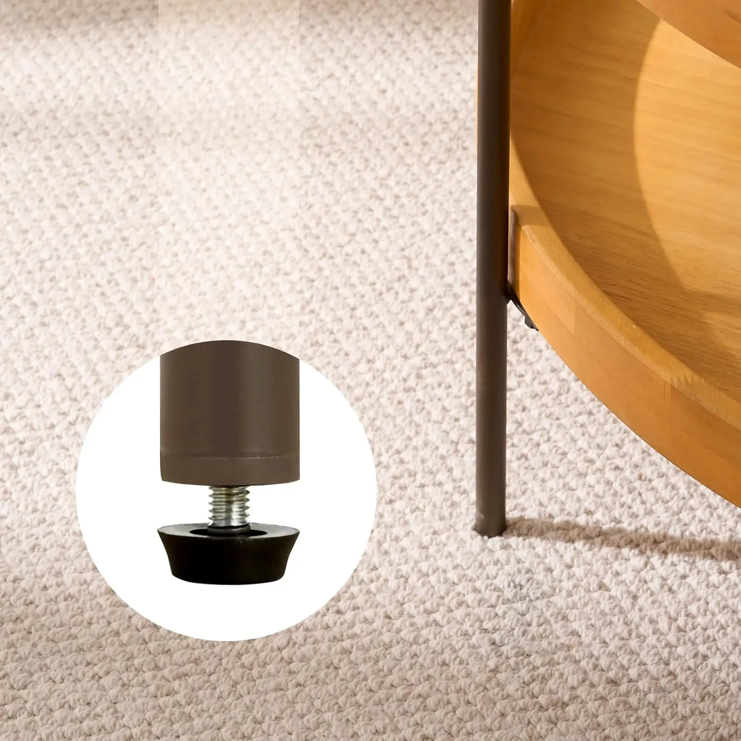 Senwell Modern, Unique Art Deco-inspired Rustic Solid Wood Coffee Table, Perfect for Living Room Furniture