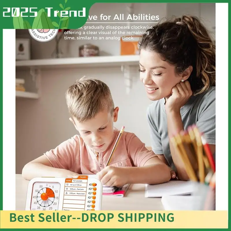 AD33 HOT 3-In-1 Visual ADHD Timer For Kids & Adults With Planning Board, Task Timer, Chore Chart & Visual Schedule Planne