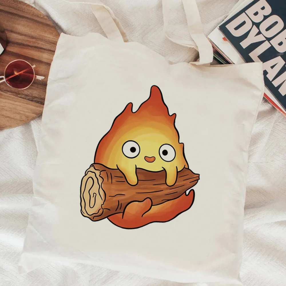 

Calcifer shopping bag jute bag eco recycle bag tote shopper shopping bag ecobag woven grab