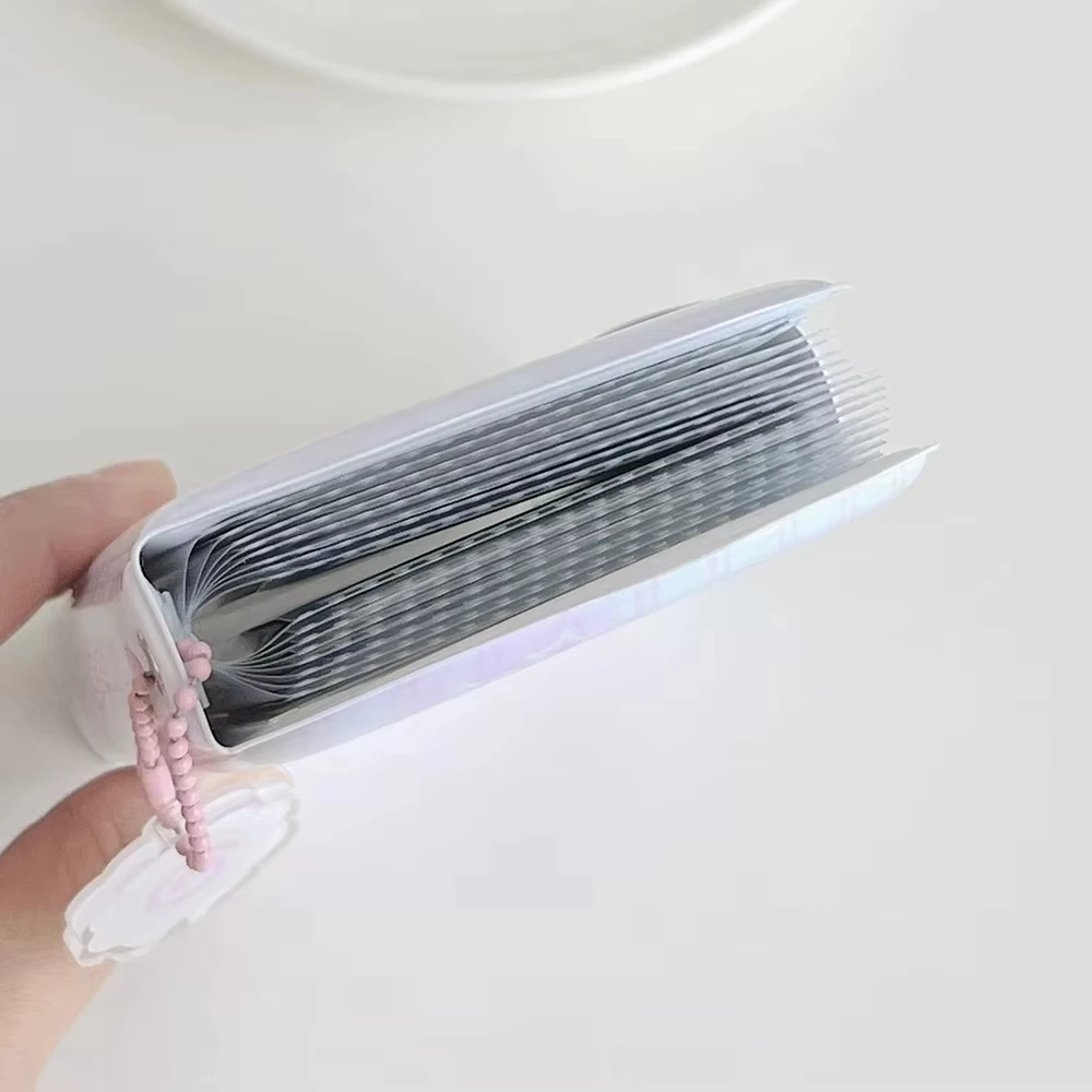 Fotokartenhalter, Bindemittel, Album, 7,6 cm, Fotoalbum mit 32 Taschen, kleiner Fotokarten-Sammlung, Fotokartenhalter – Detail 4