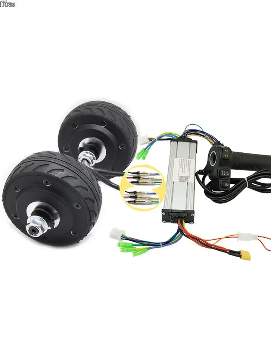 105 motor 24/36V DC brushless wheel hub speed regulation 4 inch motor drive cart