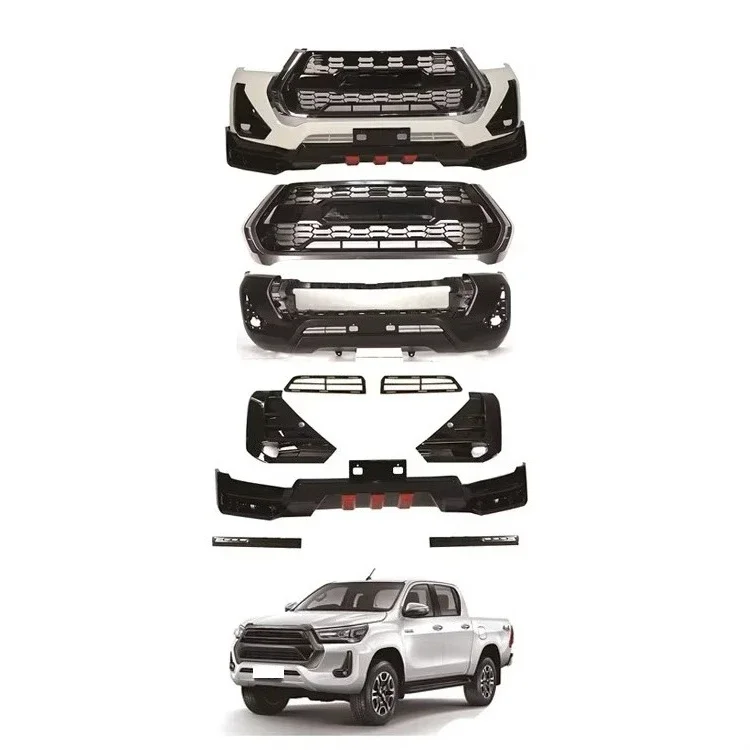 

High Quality 2016-2020 Upgrade to 2021 Sport Style Front Bumper Body Kits for Hilux REVO