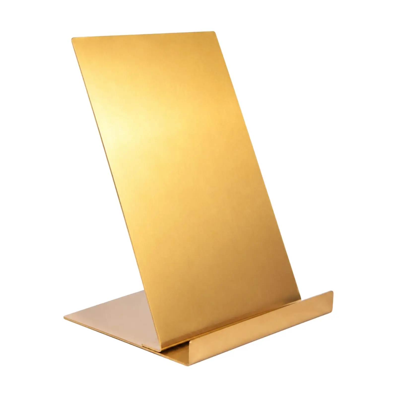 Brushed Stainless Steel Shirt Display Rack for Retail Store Counter Top Folded Garment Stand with Raised Lip Prevent Slip