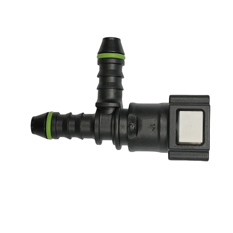 7.89 ID6 tee connector 5/16 SAE fuel line quick connector 7.89mm female connector fittings joint for petrol and diesel 2pcs