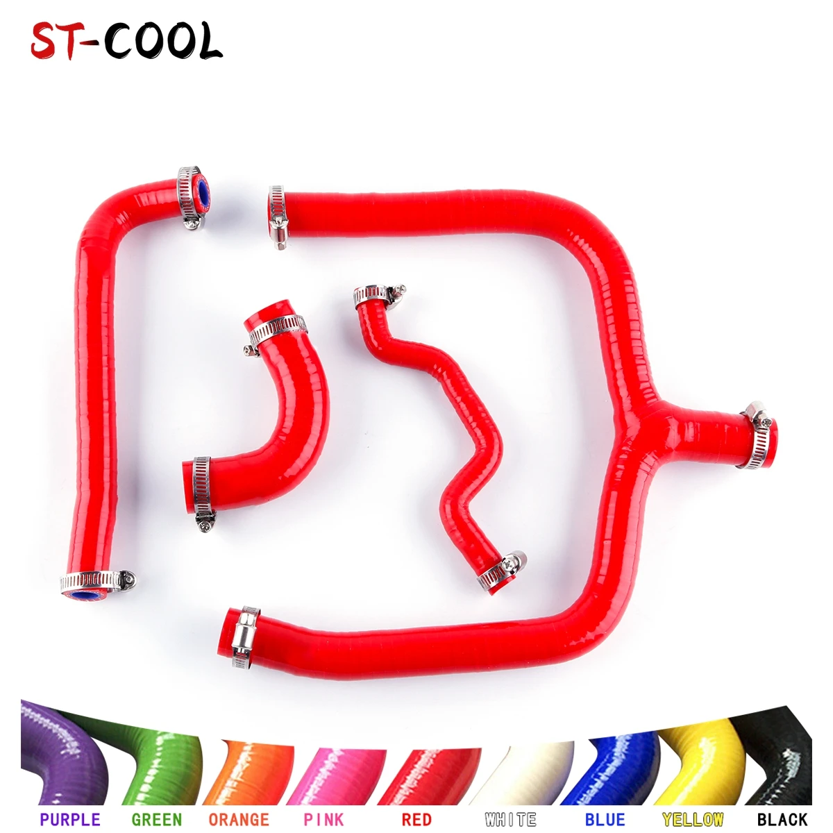 

For Kawasaki KX250F 2009-2016 KX 250 F 2010 2011 2012 2013 2014 2015 Silicone Radiator Hoses Tube Pipe Kit 4Pcs 10 Colors