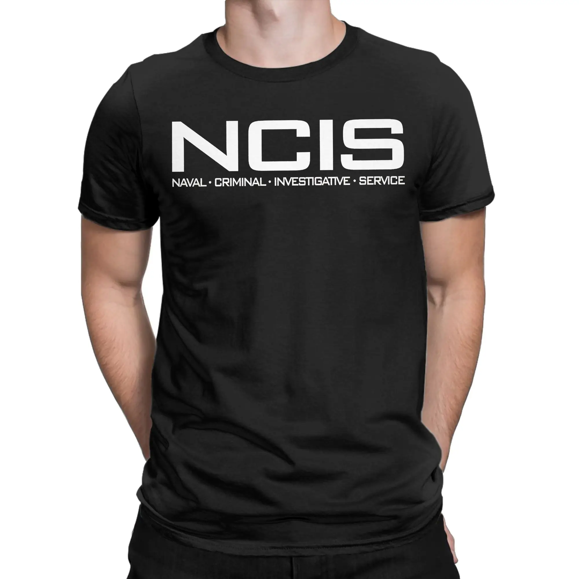 Oversized T-Shirt NCIS Naval Criminal Investigative Service Cotton T Shirts  Tshirt for Men Summer Casual Short Sleeve Clothes