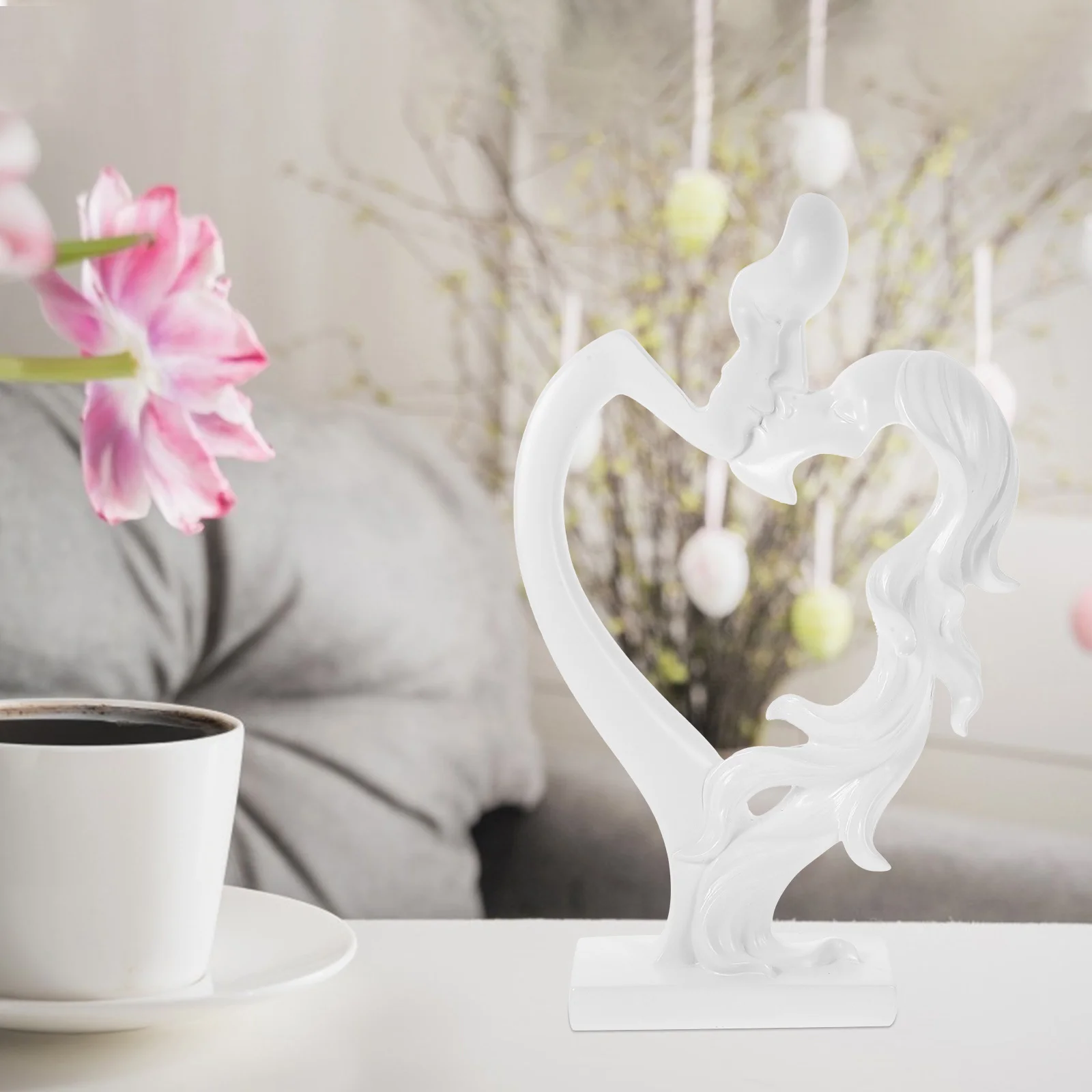 

Lover Statue Resin Craft Simple Design Desktop Ornament Perfect Housewarming Present Abstract Decor Resin Crafts Decor