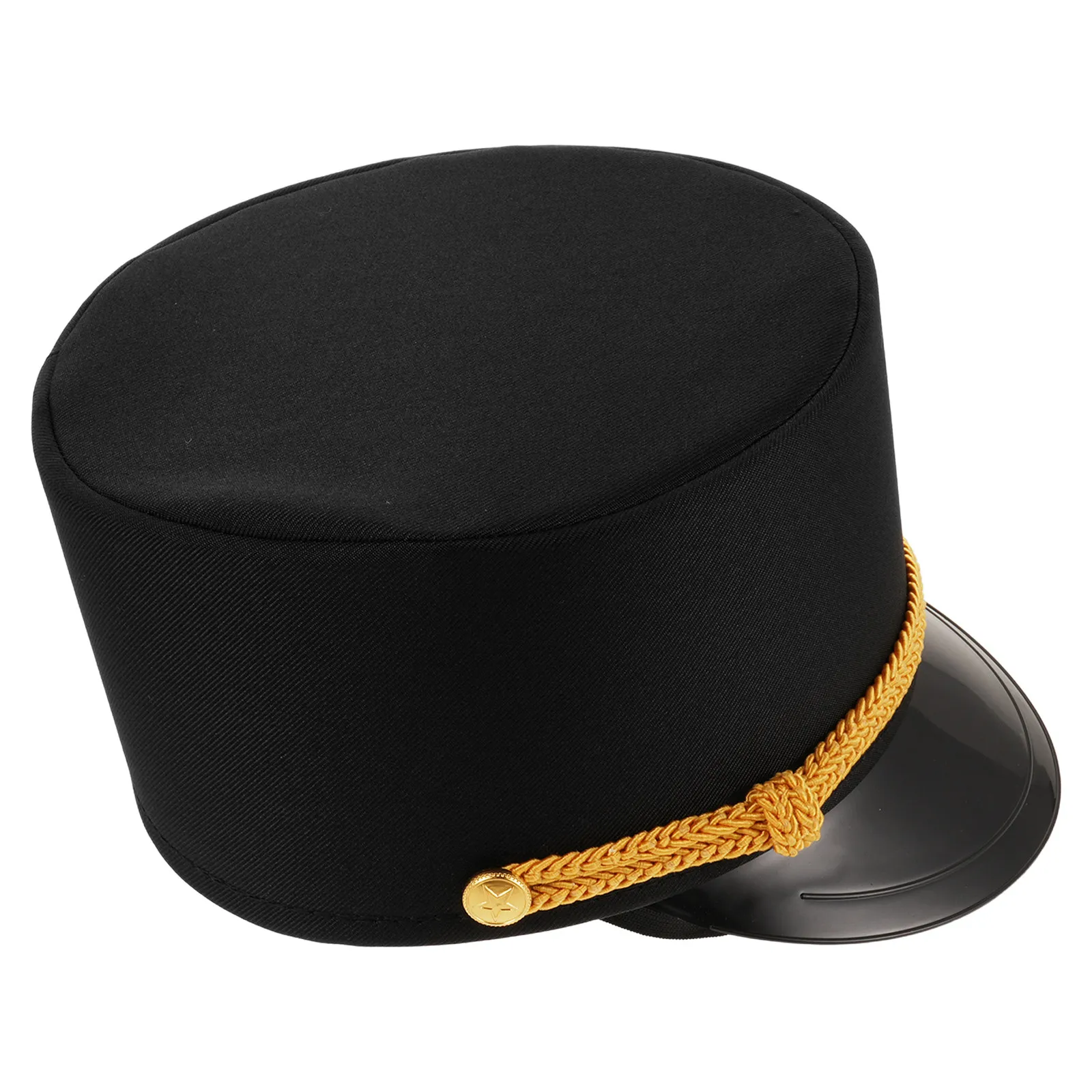 Chapéu de Condutor de Trem de Tecido para Cosplay, Boné de Engenheiro de Trem, Adereços de Fantasia de Condutor, Chapéu de Motorista de Trem, Acessórios de Fantasia Ferroviária