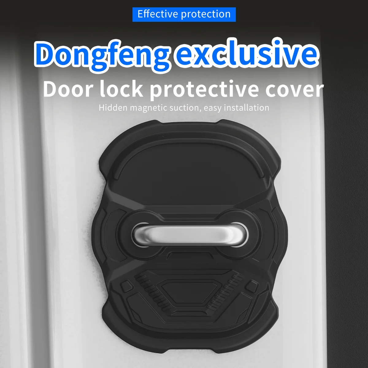 

For Dongfeng Fengshen Aeolus Fengdu Silicone Door Lock Cover Shock Absorber Latch Protector Rust Prevention Auto Parts