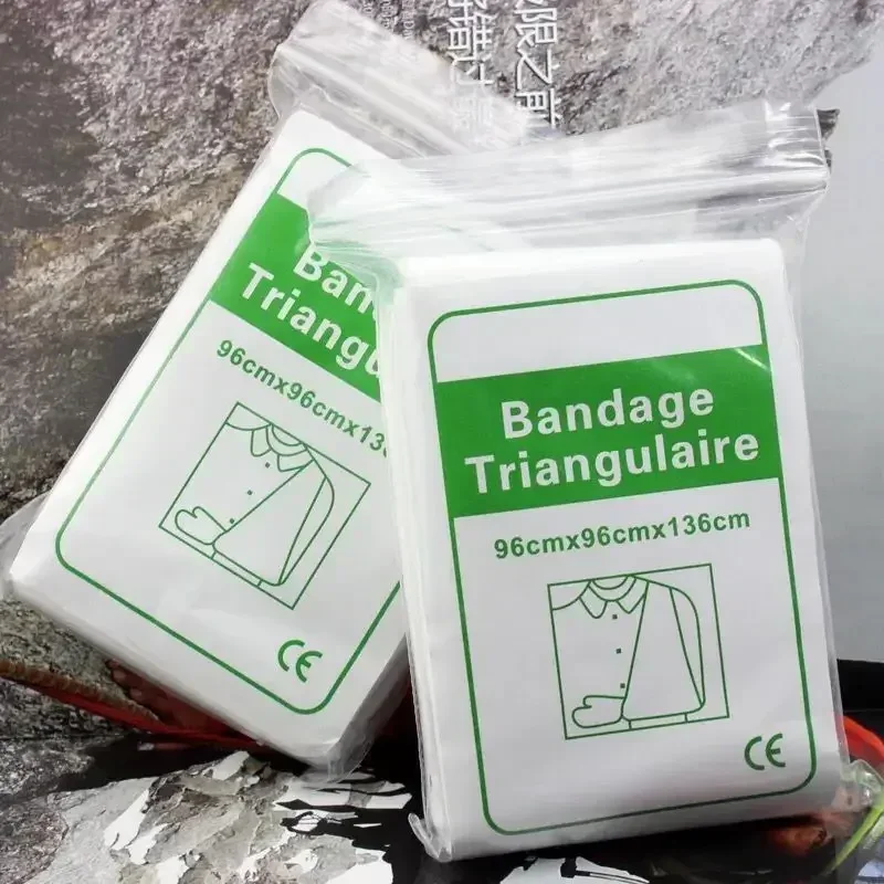 Triangular First Aid Enrole fita, fixação fratura, emergência ferida vestir fita, 1pc