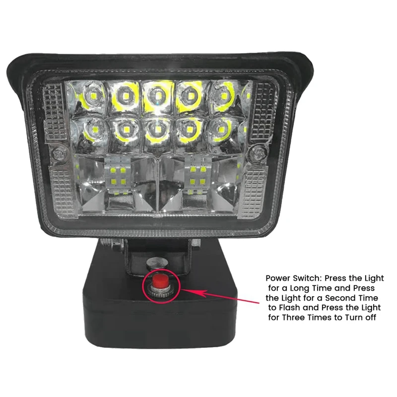 Konverter alat untuk RIDGID AEG 18V konversi baterai Lithium, pengganti adaptor lampu kerja lampu LED kinerja tinggi