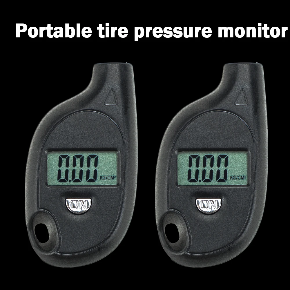 Portable Keychain Tire Tyre Wheel Air Pressure Gauge Tester Digital LCD 5-100 PSI Procession Digital Tire Pressure Monitor Test