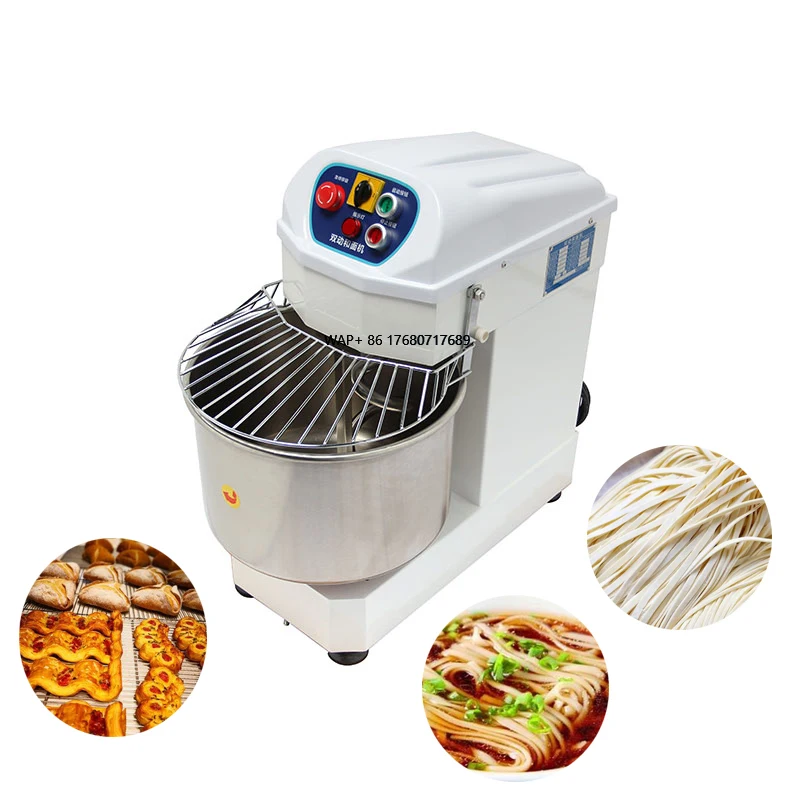 

Factory Price Stainless Steel Automatic Kneader Bread Mixer Machine 20kg Capacity Water & Milk Pizza Dough Mixing Commercial Use