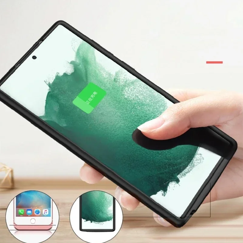 جديد 4800/5000mAh قوة البنك شاحن البطارية الحال بالنسبة لسامسونج S21plus S22Ultra S24 S22Plus S21Ultra S21 قوة البنك البطارية #5