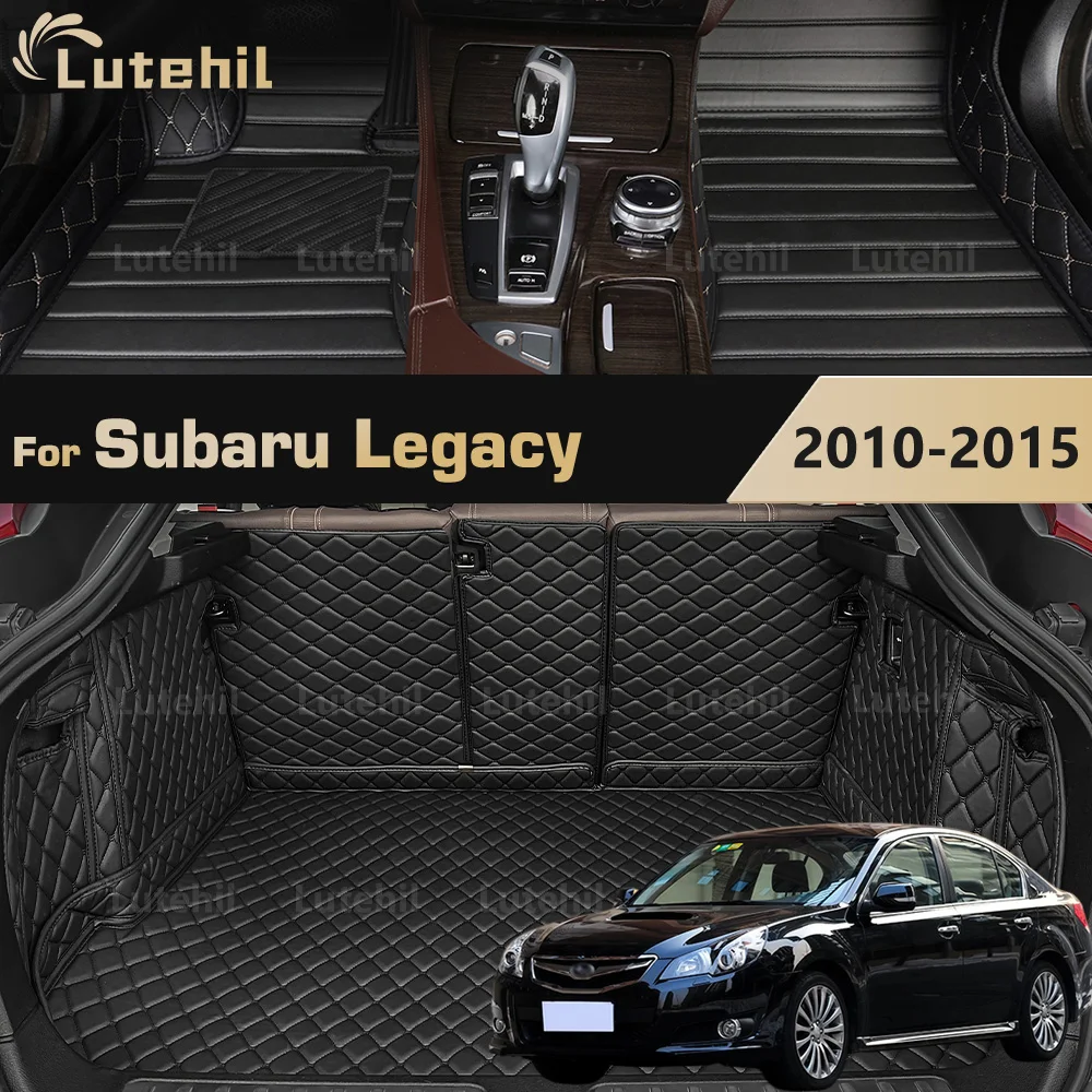 Car Floor Mats For Subaru Legacy 2010-2015 14 13 12 Trunk Mat Cargo Liner Protection Carpet Custom Floor Liners Accessories
