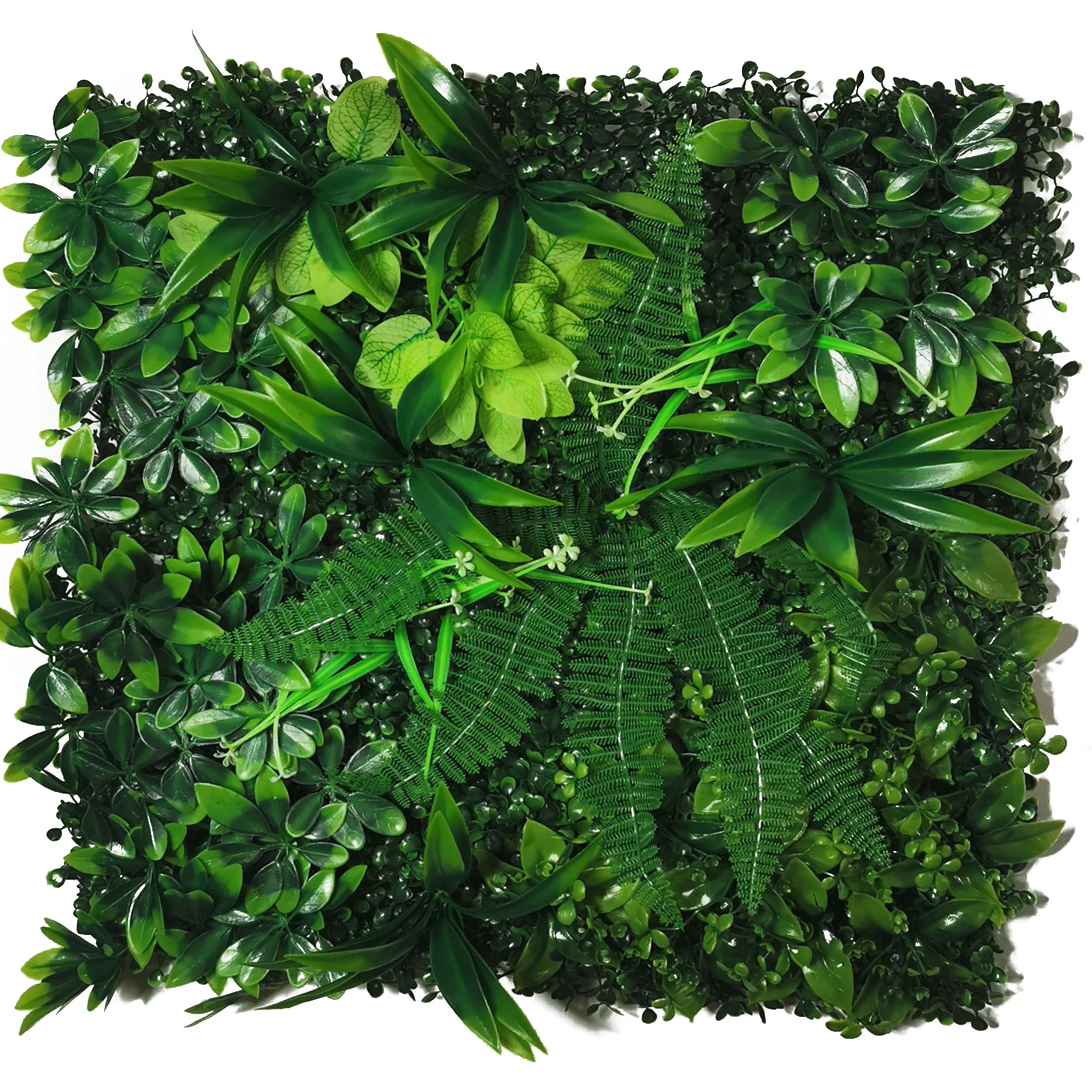 50*50cm Artificial Lawn Jungle  Flower Lily Wedding Background Green Home Plant Decorative Wall Panel Office For Decora