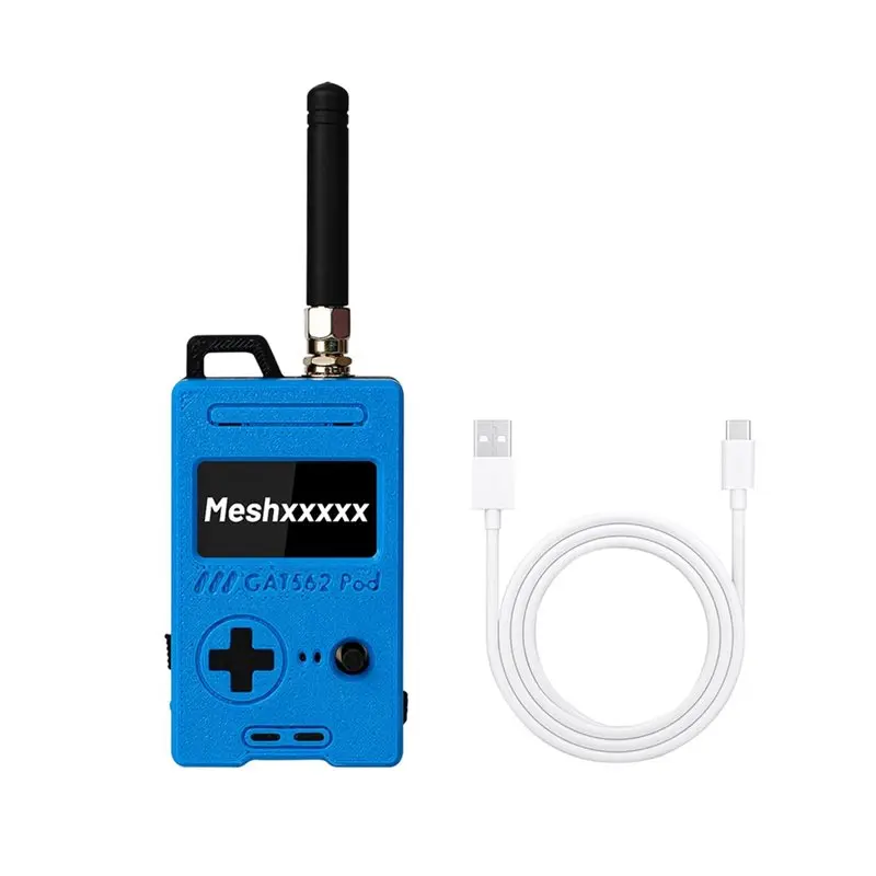 

GAT562 30S Pod Lora Radio Meshcore Node+ 2000Mah Battery+ Case SX1262 L76K GPS 30Dbm NRF52840 Module