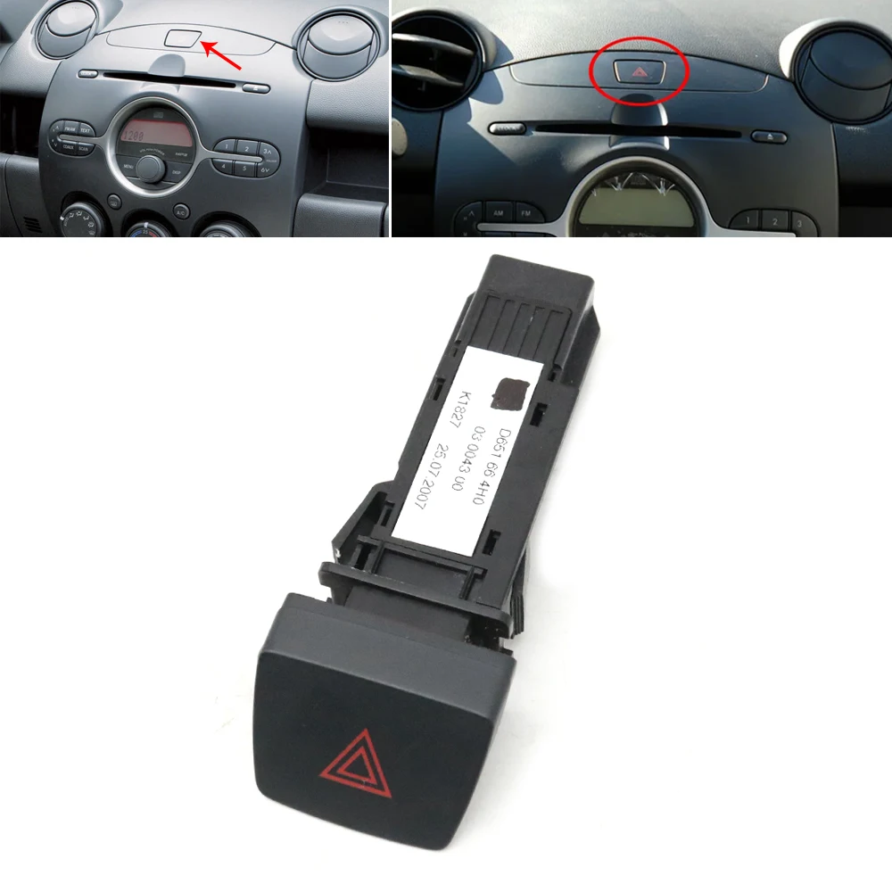 

Car Accessories Hazard Warning Signal Light Double Flashing Emergency Lamp Button Switch For Mazda 2 Demio 2007-2013