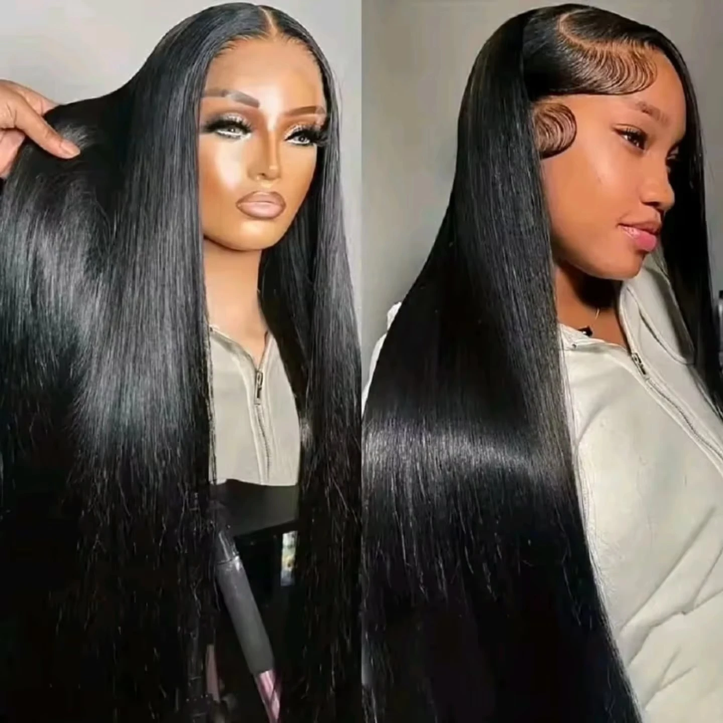 30 بوصة 250 الكثافة شعر طبيعي مفرود الباروكات 13x6 HD الدانتيل الباروكة الأمامية 13x4 الدانتيل شعر مستعار أمامي للنساء السود #1