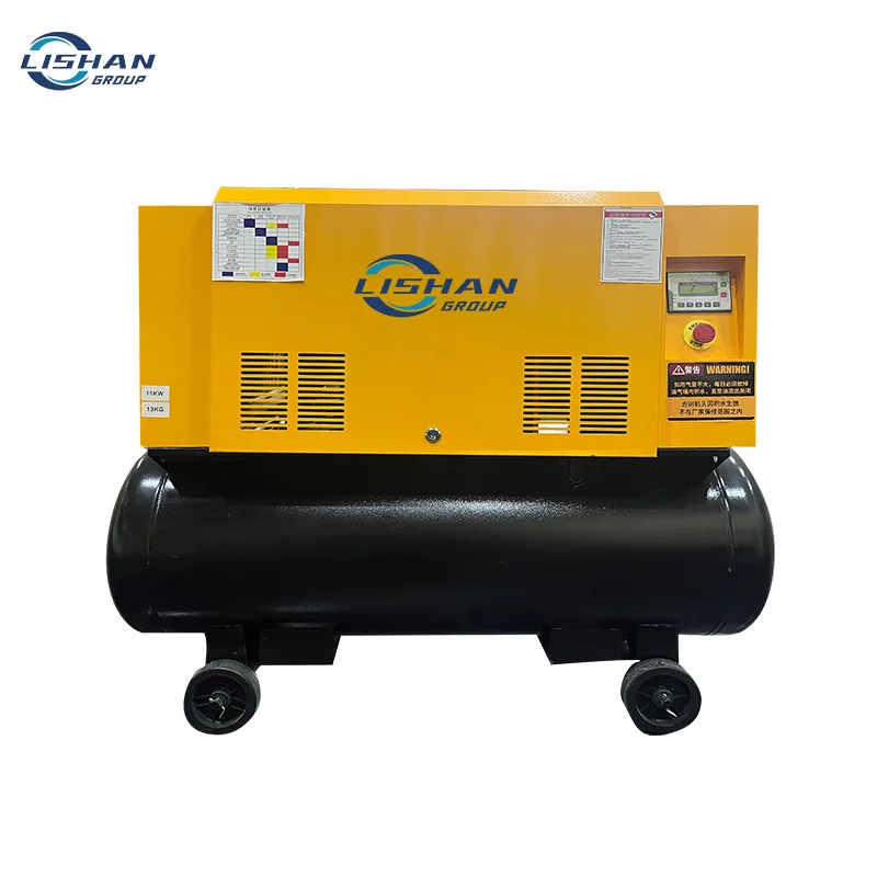 LISHAN 22KW Lubricated Air Multifunction Stationary Portable Air Compressor High Quality AC Powered Screw Motor 1.2m3/Min 16bar