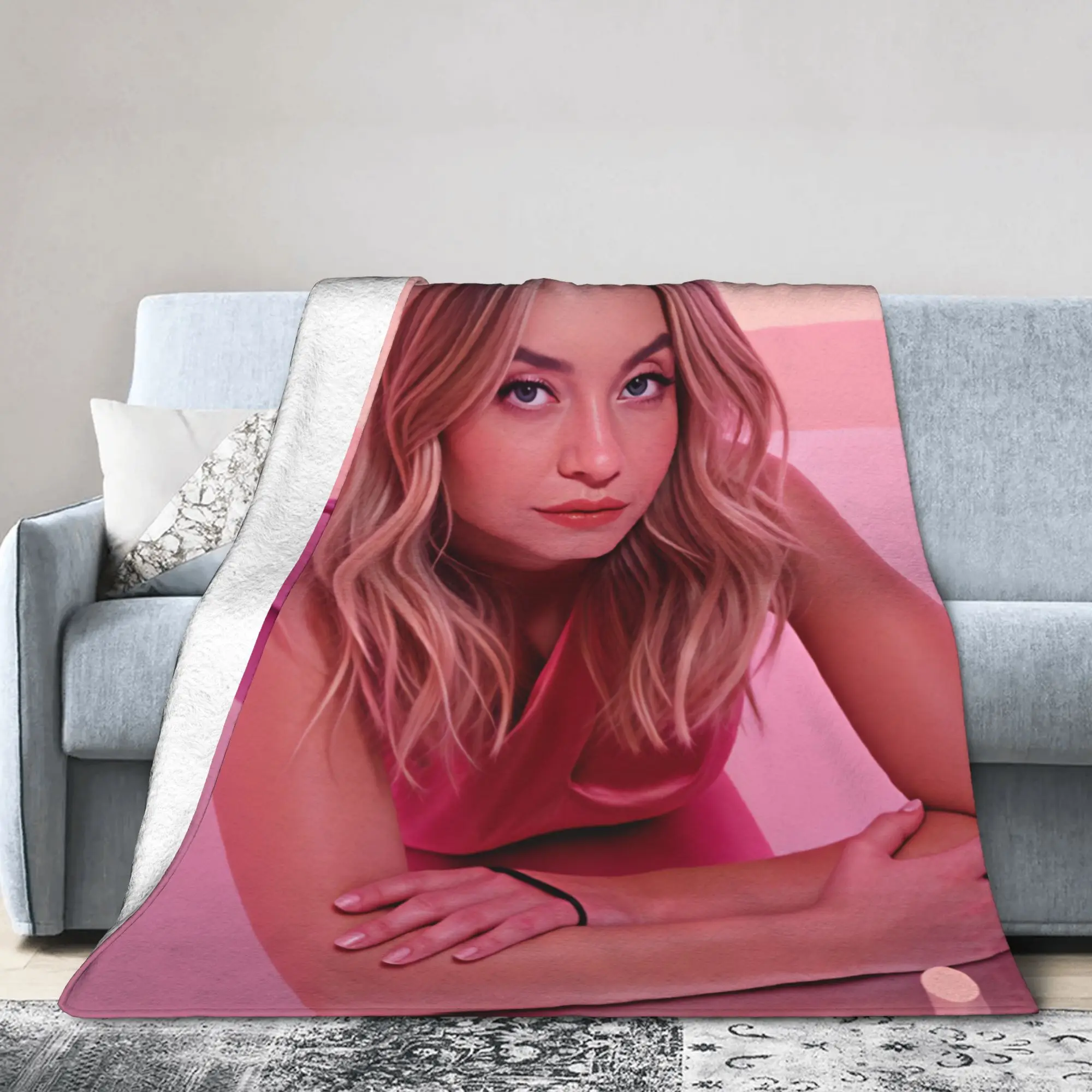 Super Soft BlanketBoy Girl Decorative Sydney Sweeneys  Throw Blanket  Flannel Bedspread For Outdoor Novelty Sofa Bed Cover