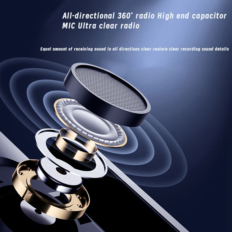 Microfone com conector tipo C M32S Tela LCD sem fio Lavalier com cancelamento de ruído Reverb Microfone Bluetooth