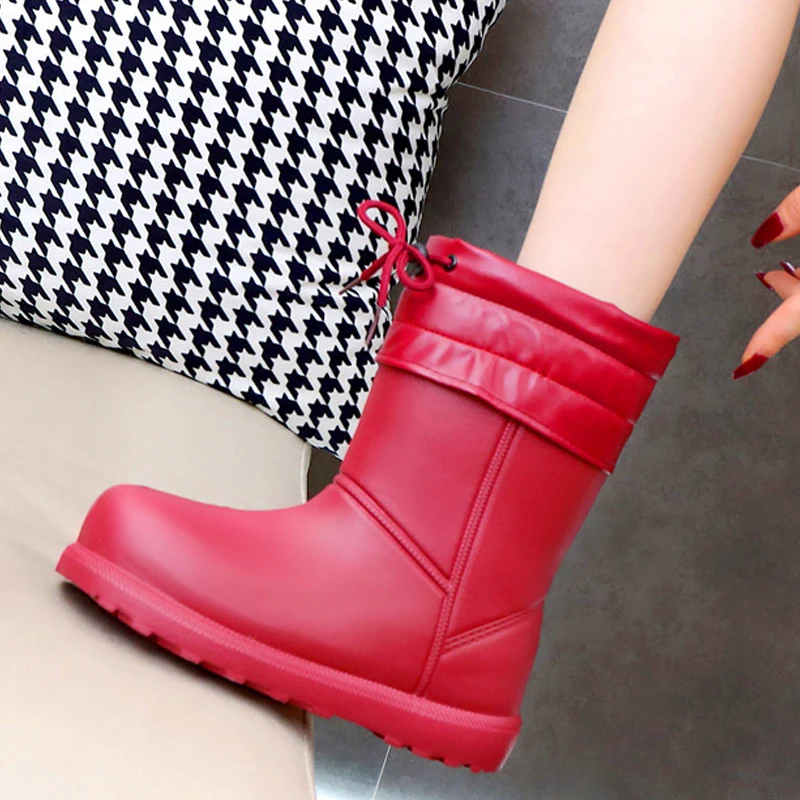 Winter Snow Boots Waterproof Warm Fur Women Boots Platform Casual Ankel Boots Antislip Plush Women Shoes